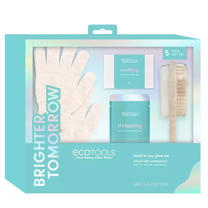 Brighter Tomorrow Glow Head To Toe Set 4 Pcs By Ecotools 4 Pcs