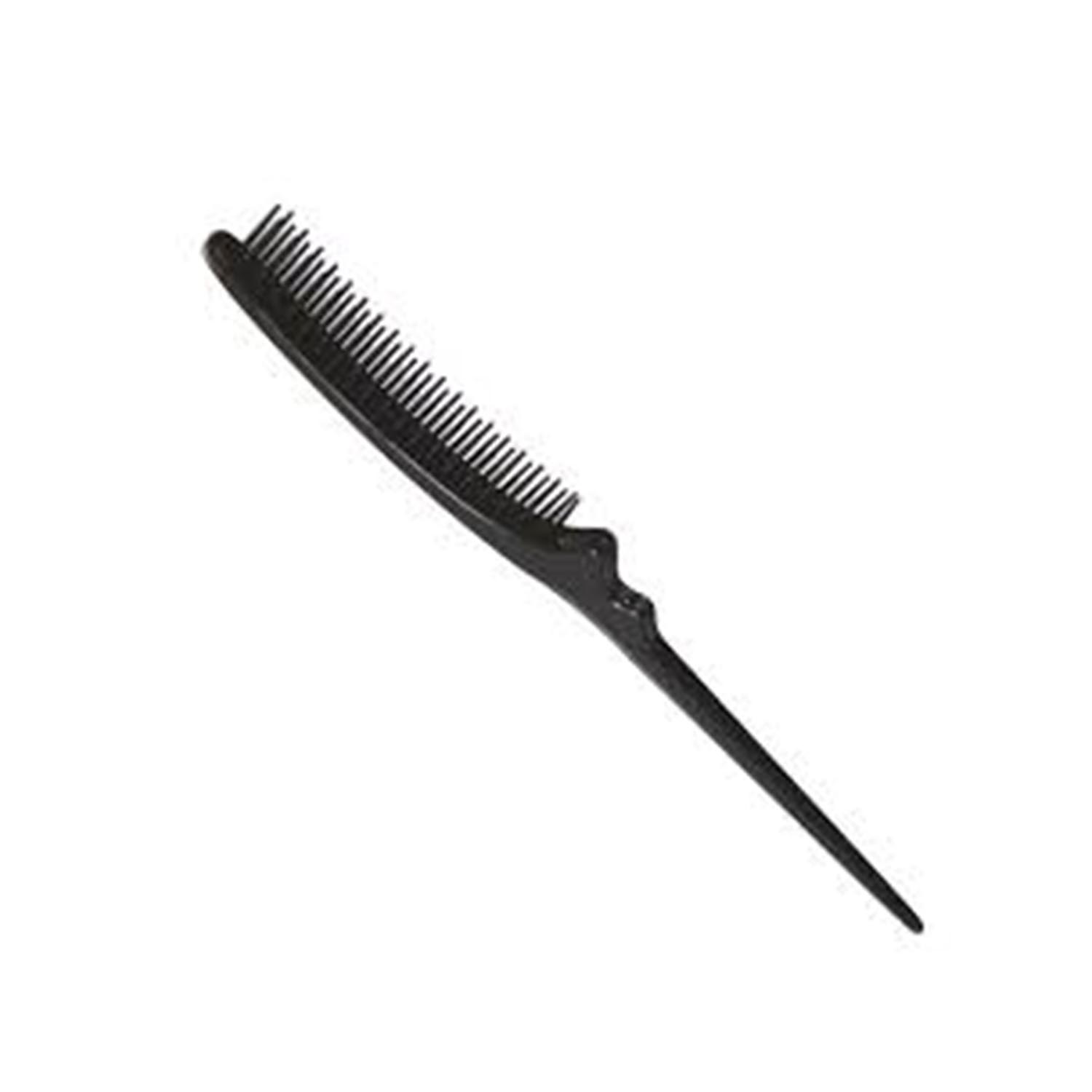 Eurostil Crepar Curved Brush Black Plastic Bristle Black 1 unit