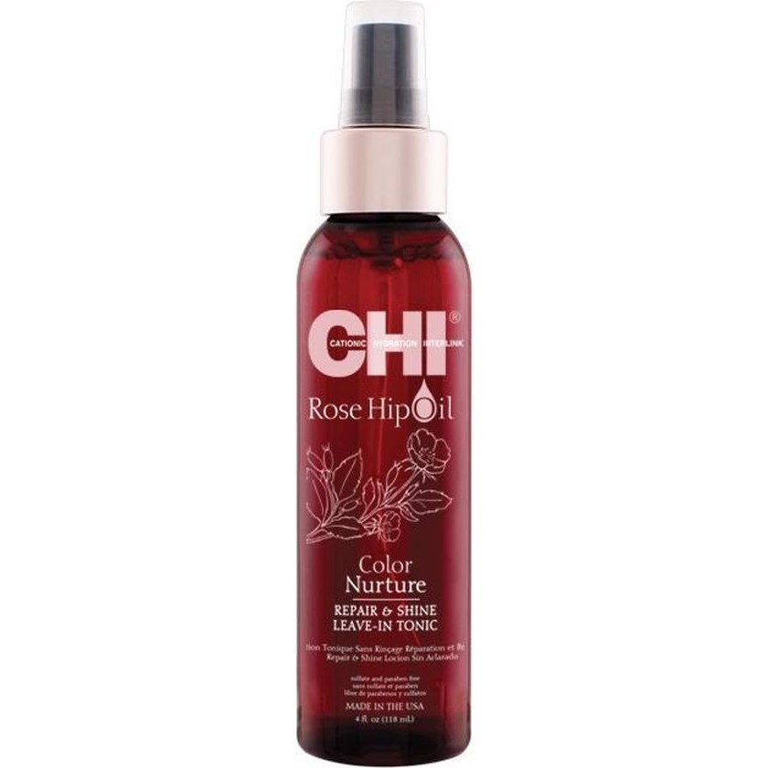 CHI Rose Hip Oil Color Nurture Repair & Shine Leave-In Tonic 118 ml