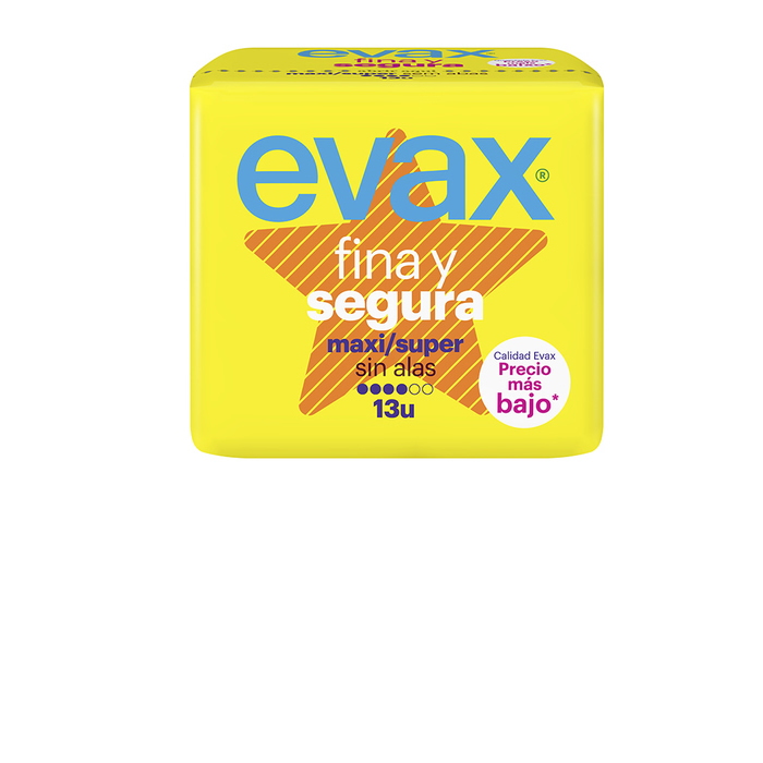 Evax Fine and Safe Maxi 13UND Compresses