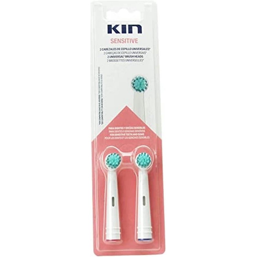 Kin Kin Sensitive Cabezal Cepillo Electrico Universal 2 U