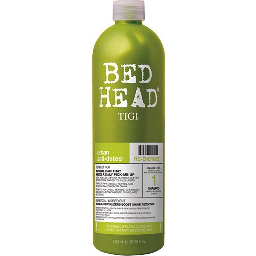 TIGI Bed Head Urban Antidotes Re Energize Shampoo energizuj cy szampon do w os w normalnych 750ml
