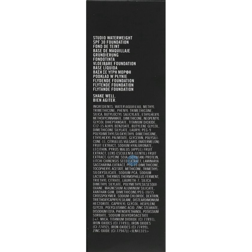 Mac Studio Waterweight Foundation Nc37 Spf30 30 Ml