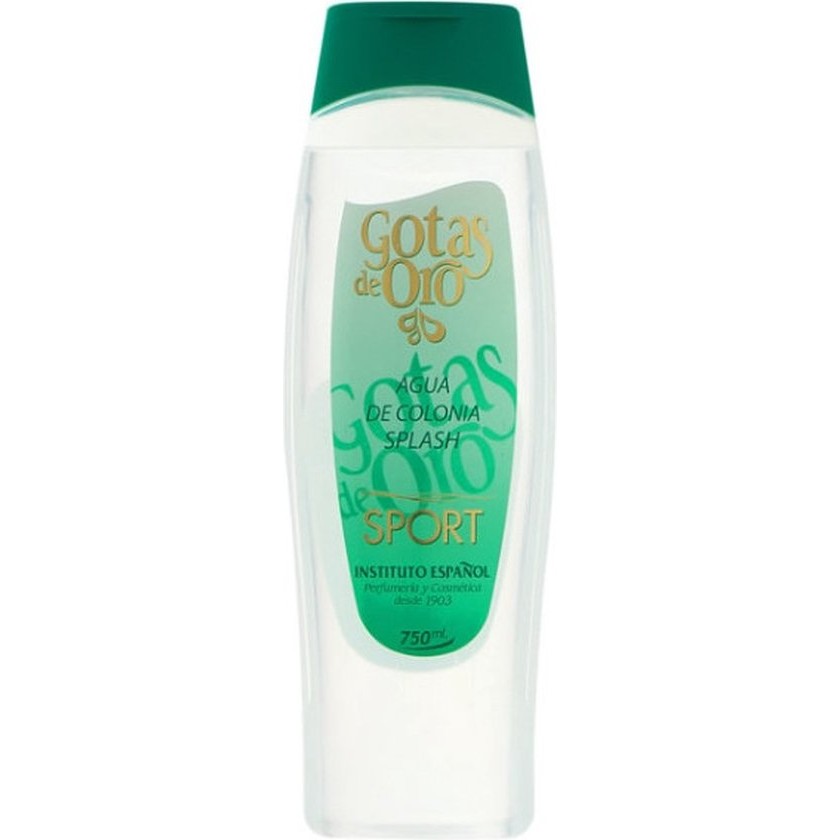 Instituto Español Agua De Colonia/ Eau de Cologne / Gotas De Oro – Sport – Vegan/ 750ml