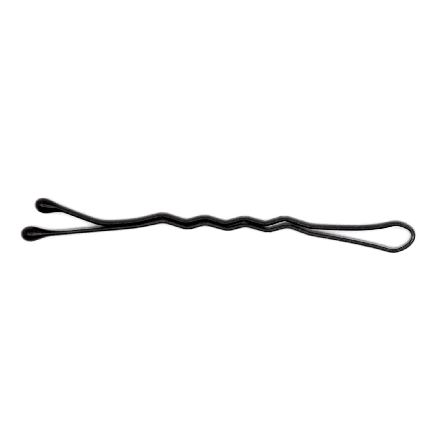 Eurostil Hair Box of Double Wave Clips Black Black 24un