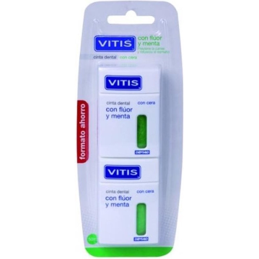 Vitis Dental Tape With Fluoride And Mint 2x50m