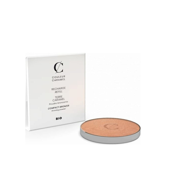 Color Caramel Caramel Earth Compact Powders N22 Brown Orange Refill 1un