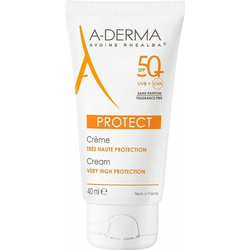 A Derma Protect Crema SP SPF50+ 40 ml, Multicoloured, 40 ml (1er Pack)