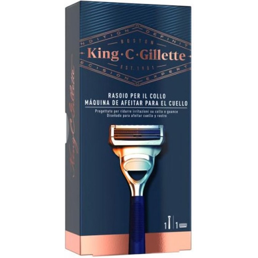 Manual shaving razor King C Gillette Neck Razor Blue