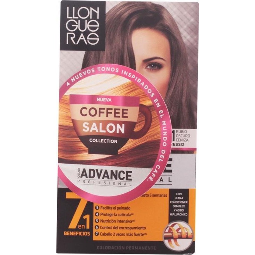 Llongueras Color Advance Coffee Salon Collection Hair Colour 6.1 Dark Ash Blonde