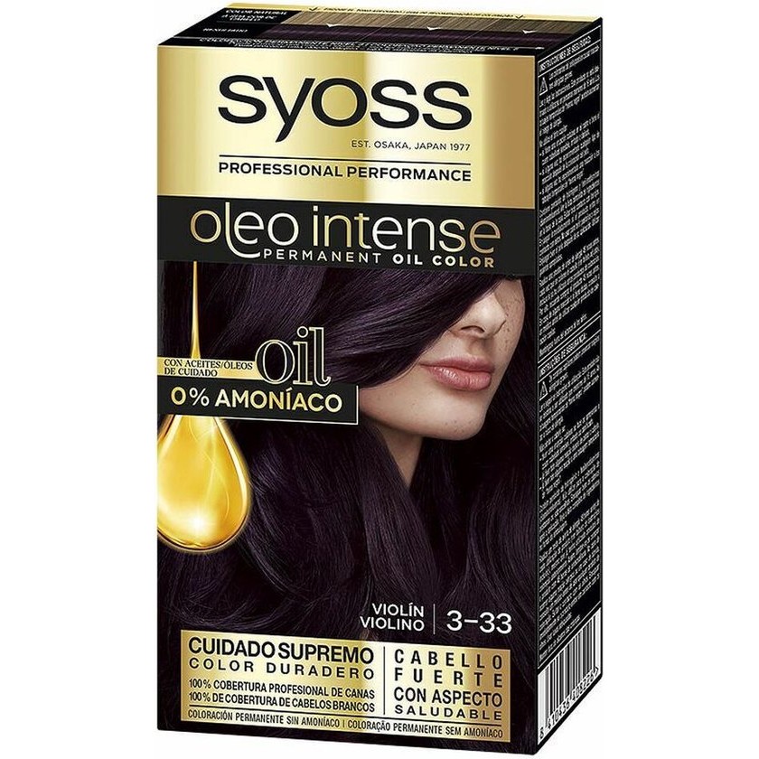 Dye No Ammonia Syoss Olio Intense Nº 3,22 Nº 9.0-rubio muy claro (5 uds)