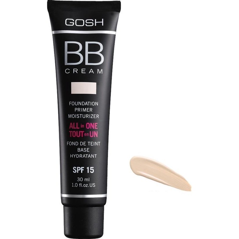 Gosh – Bb Cream Foundation Primer Moisturizer Cream Bb Cream Base Foundation 01 Sand 30Ml
