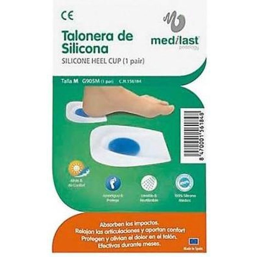 Medilast Medium Silicone Heel Pad, 2 Units