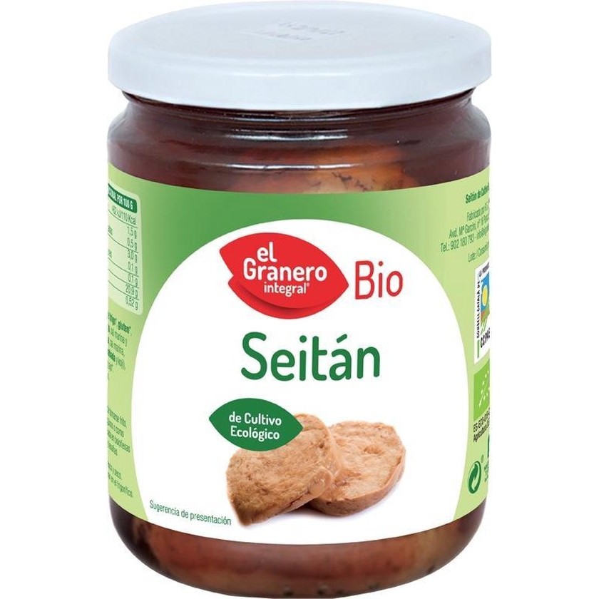 Granero Seitan Preserved Glass Jar Bio 440g