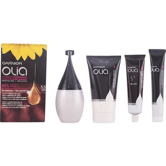 Olia Permanent Color By Garnier #5.5-caoba-4-pcs