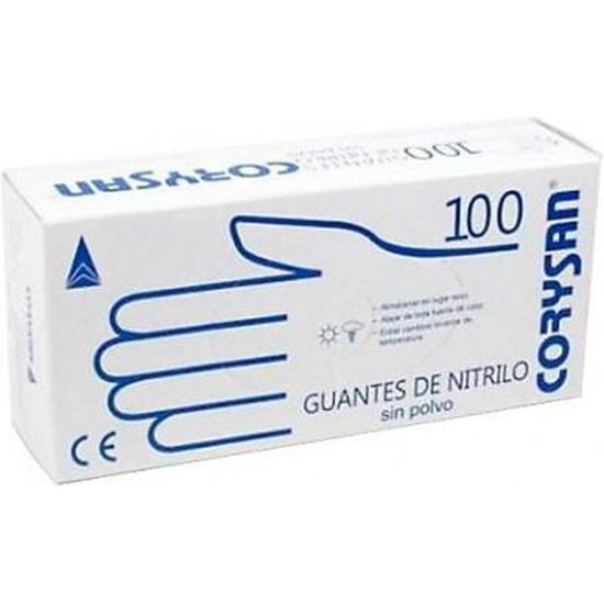 Corysan Powder Free Nitrile Gloves Size S