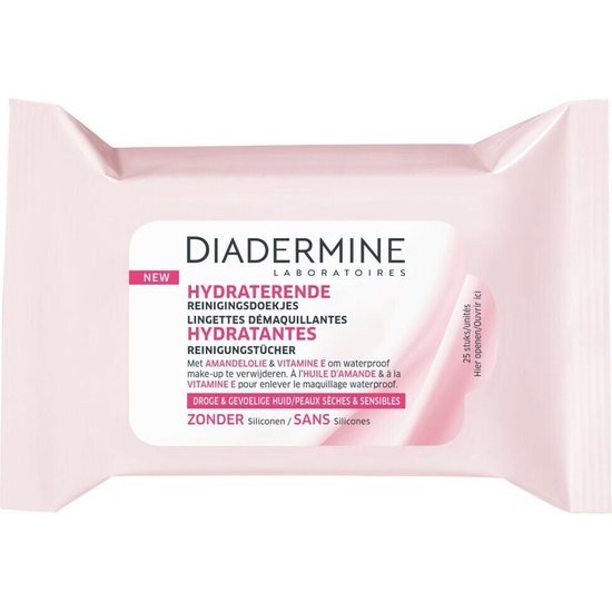 Diadermine Moisturizing Makeup Remover Wipes 25 Units