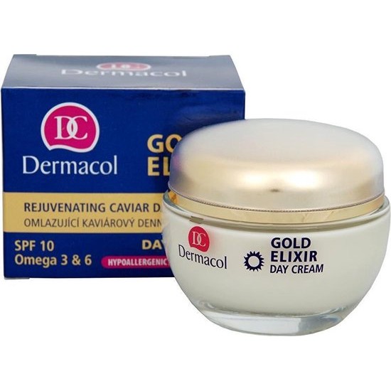 Dermacol – Gold Elixir Day Cream (Mature Skin) Caviar Rejuvenating Day Cream SPF 10 – 50ml