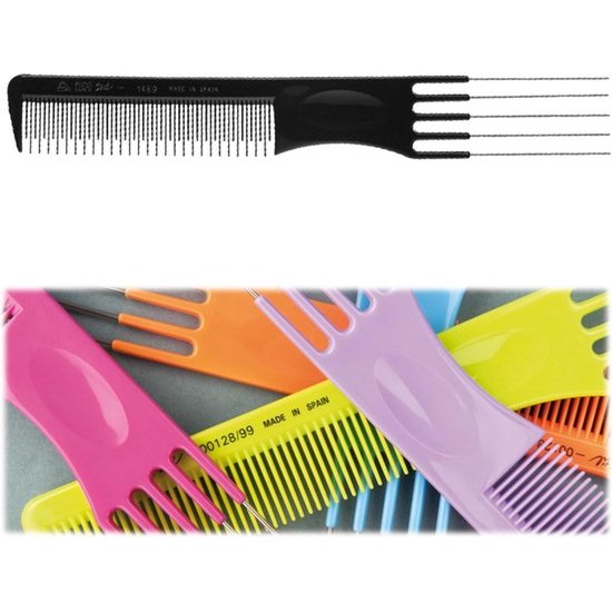 Eurostil Puas Iron Comb Bleeder Color 19 5cm 1un