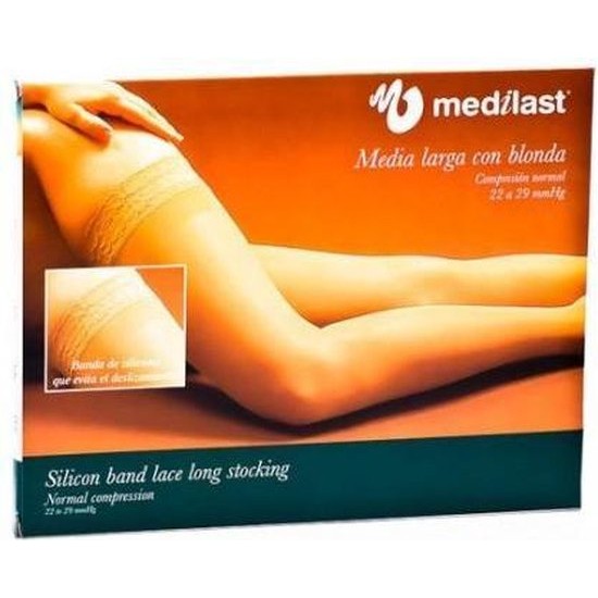 Media Medilast Larga Blonda Beige T-g