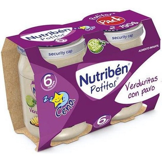Nutriben Nutriba(c)n Potito Dinner Bipack Vegetables with Turkey 2x 190g