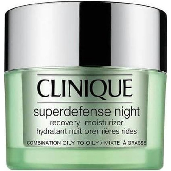 Clinique Superdefense Night Recovery Moisturizer Nachtcrème Vette huid 50 ml