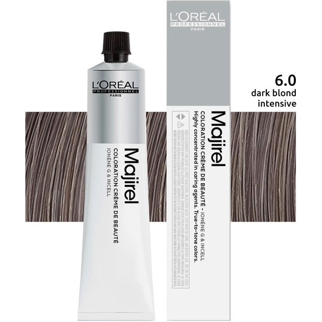 Majirel Ionene G Cream Hair Color By L’oreal #6.0-50ml