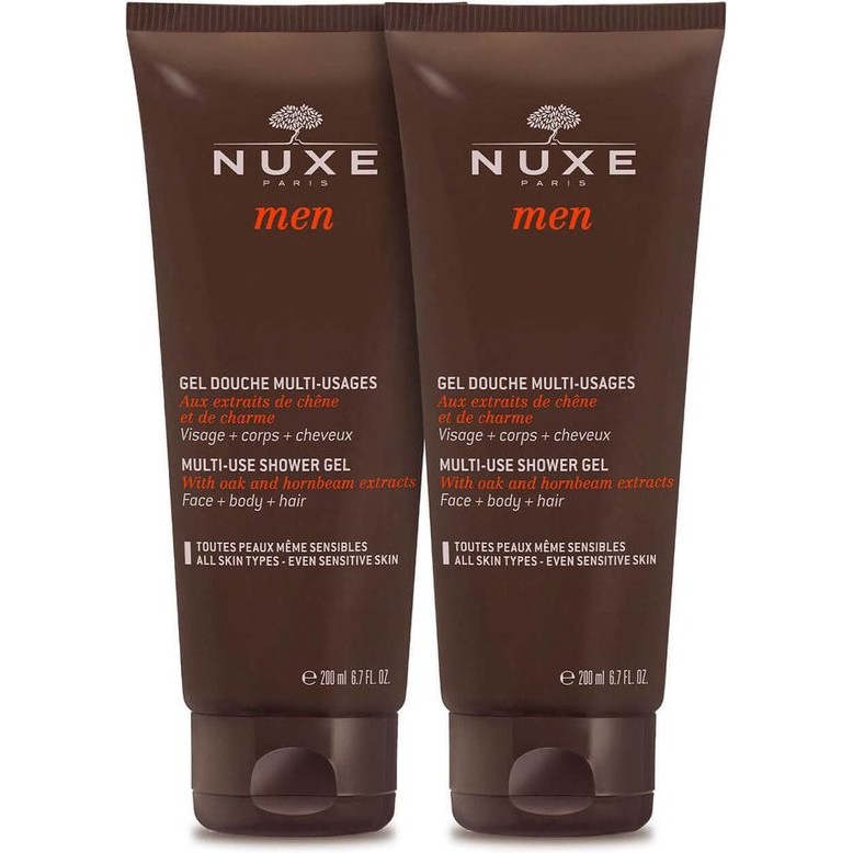 Nuxe Men Multi Use Shower Gel 2x200ml