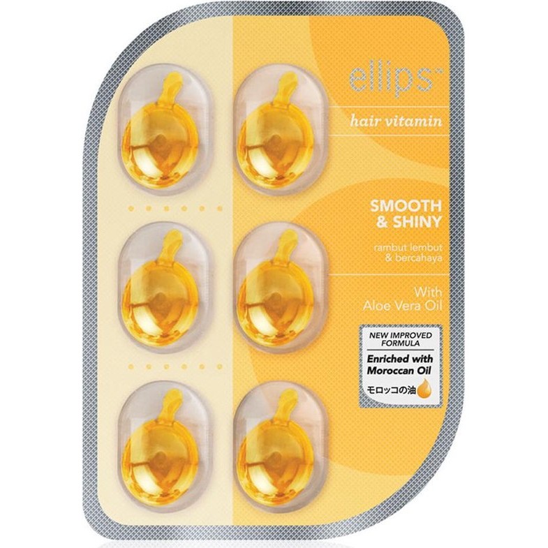 Vitamins Ellips Smooth Shiny Tablets Thermoprotective Argan Oil