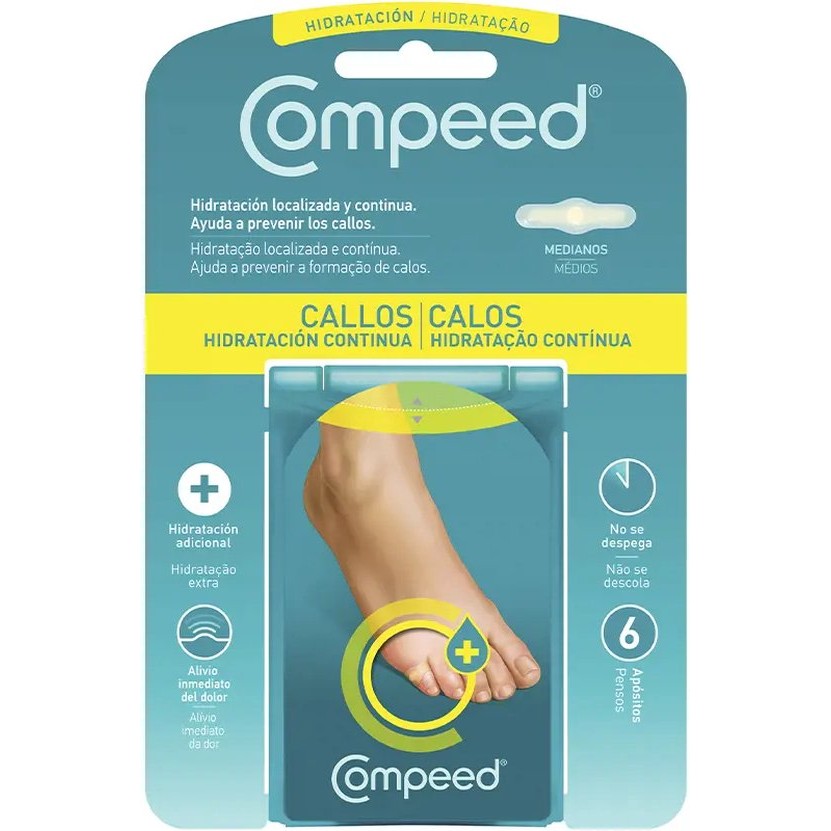 Calluses Continuous Hydration 6 U By Compeed 6 Pcs