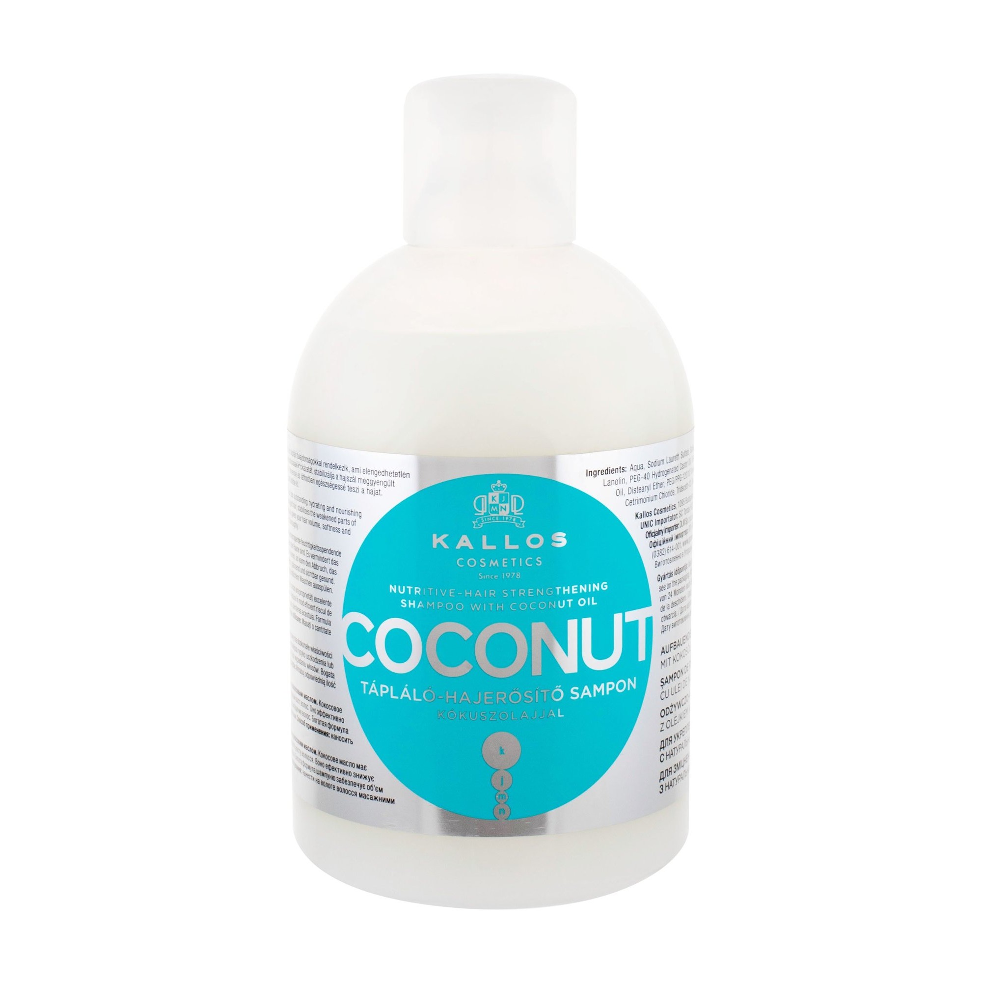 Kallos Coconut Nutritive-Hair Strengthening Shampoo 1000 ml