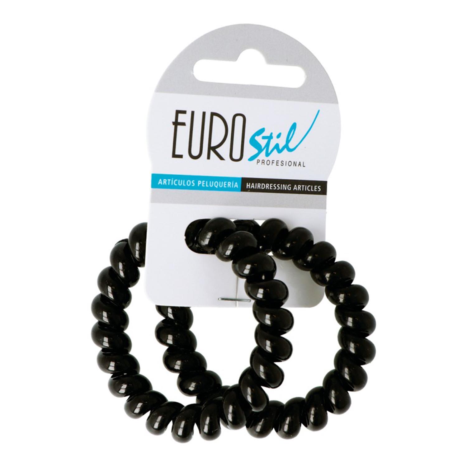 Eurostil Black Black Large Spiral Rubber Bands 55cm Pack of 1