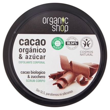 Organic Shop Cocoa Body Scrub Belgian Chocolate 1un
