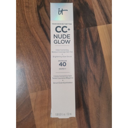 It Cosmetics Cc+ Nude Glow Lightweight Foundation + Glow Serum Spf40 #light Medium