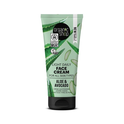 Organic Shop Aloe Daily Facial Cream All Skin Types 50ml
